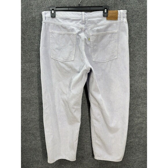 Levis Corduroy Baggy Dad Pants Womens 34 Lilac Purple Jeans Relaxed Y2K Retro - Picture 3 of 15